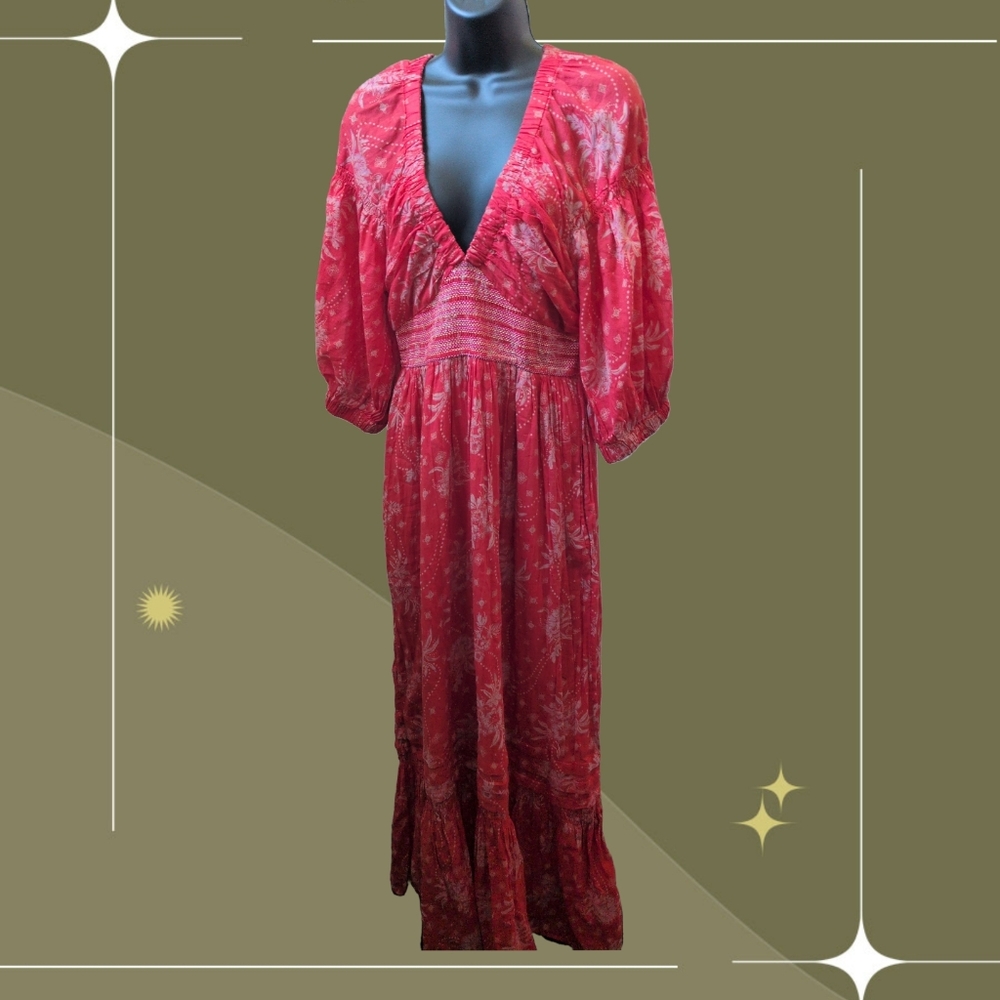 ✨ Free People Golden Hour Maxi Dress Size S
